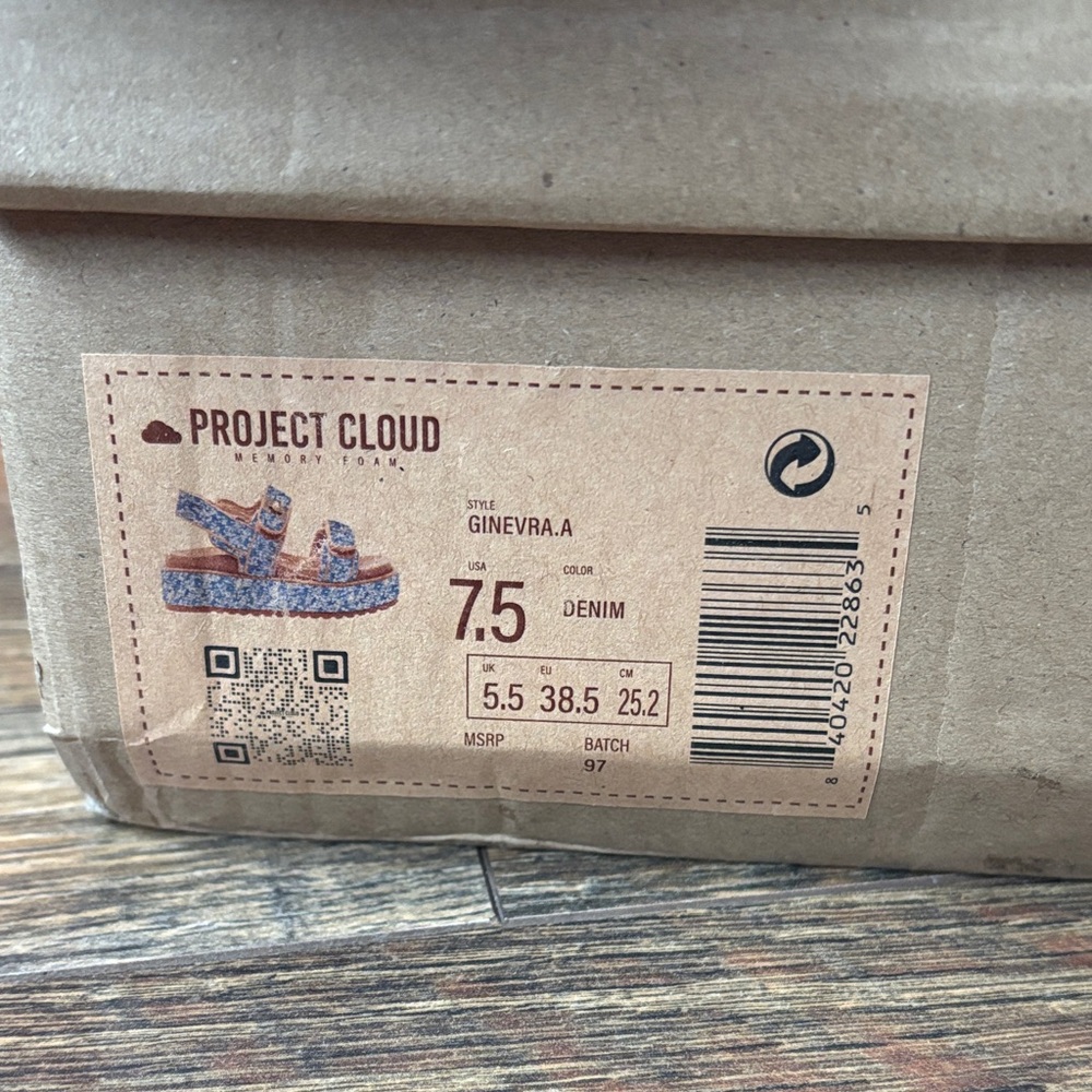 Brown and Blue Project Cloud Platform Sandals NWT - image 7